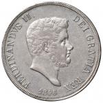Italian coins;NAPOLI Ferdinando II (1830-1859) Piastra 1846 - Magliocca 554 AG (g 27.41) Piccole mac