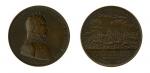 1814 Lieutenant Stephen Cassin Medal. Julian NA-8. Bronze. 65mm. By Moritz Fürst. Charles Barber rep