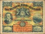 SCOTLAND. National Bank of Scotland. 1 Pound, 1924. P-248b. Choice Fine.