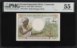 1957法属赤道非洲喀麦隆汇理银行50 法郎。FRENCH EQUATORIAL AFRICA. Institut dEmission de lAfrique Equatoriale Francais