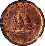 Undated (1861-1865) Trade and Commerce / Coppers 20 Pr Ct Premium. Fuld-259/445 a. Rarity-2. Copper.