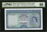1953年英属北婆罗洲英国政府伍拾圆。MALAYA AND BRITISH BORNEO. British Administration. 50 Dollars, 1953. P-4b. PMG Ex
