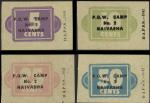 x Kenya, Naivasha, Nairobi, Prisoner of War Camp No.2, a set comprising 5 cents, violet, 10 cents, g