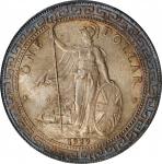 1929-B年英国贸易银元站洋一圆银币。孟买铸币厂。GREAT BRITAIN. Trade Dollar, 1929-B. Bombay Mint. George V. PCGS MS-64.