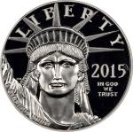 2015-W One-Ounce Platinum Eagle. First Releases. Proof-70 Ultra Cameo (NGC). Chief Engraver John M. 