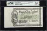 NEW ZEALAND. Bank of New Zealand. 1 Pound, ND (1870-90). P-S191s. Specimen. PMG Choice About Uncircu