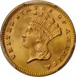 1889 Gold Dollar. MS-67 (PCGS).