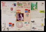 1983-85年贴JT邮票自制手绘封一组13件