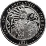 2022 Britannia 1/4oz Silver 50 Pence. Commemorative Series. Queen Elizabeth II. Trial of the Pyx Tes