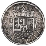 SPAIN, Segovia, milled 4 reales, Philip V, 1728 F.