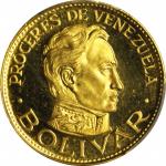 VENEZUELA. Gold Bolivar Medal, ND (1966). PCGS PROOF-65 DEEP CAMEO Secure Holder.