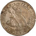 AUSTRIA. Holy Roman Empire. Taler, ND (1564-95). Hall Mint. Archduke Ferdinand II. NGC AU-58.