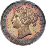 CANADA. Newfoundland. Silver 10 Cents Pattern, 1865. London Mint. Victoria. PCGS SPECIMEN-65.