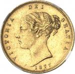 GRANDE-BRETAGNEVictoria (1837-1901). Demi-souverain, coin #125 1877, Londres.