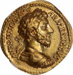 MARCUS AURELIUS, A.D. 161-180. AV Aureus (7.27 gms), Rome Mint, A.D. 164. NGC Ch EF, Strike: 5/5 Sur