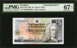 SCOTLAND. Royal Bank of Scotland. 5 Pounds, 2002. P-362. Commemorative. PMG Superb Gem Uncirculated 