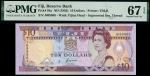x Reserve Bank of Fiji, 10 dollars, ND (1992), serial number J699969, (Pick 94a, TBB B), in PMG hold