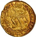 GREAT BRITAIN. Angel, ND (1584-86). Elizabeth I (1558-1603). PCGS MS-62 Gold Shield.