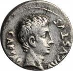 AUGUSTUS, 27 B.C.- A.D. 14. AR Denarius, Rome Mint; P. Petronius Turpilianus, Moneyer, 19 B.C. VERY 