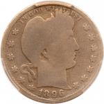 1896-S Barber Quarter Dollar. PCGS AG3
