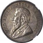 SOUTH AFRICA. 5 Shillings, 1892. NGC AU-55.