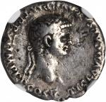 CLAUDIUS, A.D. 41-54. AR Denarius (3.64 gms), Rome Mint, ca. A.D. 51-52. NGC VF, Strike: 4/5 Surface