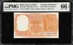 INDIA. Reserve Bank of India. 5 Rupees, ND (1959-70). P-R2. Persian Gulf Note. PMG Gem Uncirculated 