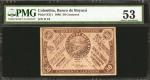 COLOMBIA. Banco de Boyacá. 50 Centavos. 1886. P-S311. PMG About Uncirculated 53.