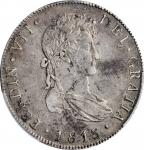 GUATEMALA. 8 Reales, 1813-NG M. Nueva Guatemala Mint. Ferdinand VII. PCGS EF-45 Gold Shield.