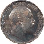 1908-(C)年印度1/2卢比。加尔各答铸币厂。INDIA. 1/2 Rupee, 1908-(C). Calcutta Mint. Edward VII. PCGS PROOF-63.
