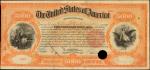 United States of America. Act of June 13, 1898-Three Percent Loan of 1898. $5000 3% Registered Bond.