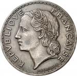 FRANCE IIIe République (1870-1940). Paire d’épreuves de 5 francs Lavrillier, en galvanotypie 1934, P