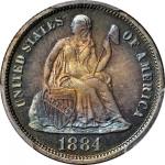 1884 Liberty Seated Dime. Proof-67 (PCGS). CAC.