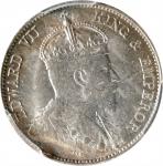 1902年香港一毫银币。伦敦铸币厂。HONG KONG. 10 Cents, 1902. London Mint. Edward VII. PCGS MS-64.