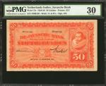 1929-30年荷兰印度爪哇银行50盾 NETHERLANDS INDIES. Javasche Bank. 50 Gulden, 1929-30. P-72c. PMG Very Fine 30.
