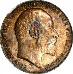 GREAT BRITAIN. Crown, 1902. London Mint. Edward VII. NGC AU-58.