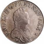 FRANCE. Ecu, 1716-N. Montpellier Mint. Louis XV. PCGS AU-53 Gold Shield.