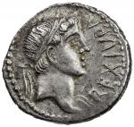 MAURETANIA: Juba II， 25 BC - 23 AD， AR denarius 403。00g41， Muumlller-20， REX IVBA diademed head righ