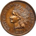 1871 Indian Cent. Proof-62 RB (PCGS).