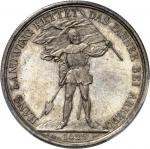 SUISSE Zoug (canton de). Module de 5 francs commémoratif, concours de tir de Zoug 1869.