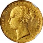 AUSTRALIA. Sovereign, 1884-M. Melbourne Mint. Victoria. NGC MS-62.