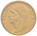 Savoia coins and medals Vittorio Emanuele III (1900-1946) 50 Lire 1936 - Nomisma 1071 AU RRR In slab