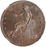 1874-CC Trade Dollar. Unc Details--Obverse Cleaned (NGC).