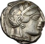 Greek Coins, Attica, Athens. AR Tetradrachm, c. 454-404 BC. Kroll 8. HGC 4, 1597. SNG Cop. 31. Gulbe