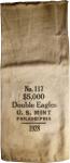 Original Philadelphia Mint Cloth Bag for $5,000 Worth of 1928 Saint-Gaudens Double Eagles.