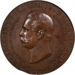 1898年俄罗斯亚历山大二世纪念碑纪念铜章。尼古拉二世。(t) RUSSIA. Alexander II Monument Bronze Medal, 1898. Nicholas II. NGC A