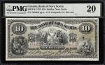 CANADA. Bank of Nova Scotia. 10 Dollars, 1924. CH# 550-18-18. PMG Very Fine 20.