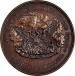 1871 (ca. 1872) Chicago Fire Commemorative Medal. By William Barber. Julian CM-13. Bronze. About Unc