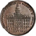 New York--New York. Undated (1837) Merchants Exchange. HT-291, Low-95. Rarity-1. Copper. 28 mm. AU D