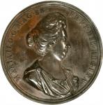 GREAT BRITAIN. Death of Mary II Bronze Medal, "1694" (1695). NGC AU Details--Tooled.